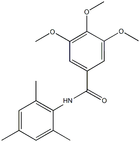 N-mesityl-3,4,5-trimethoxybenzamide Struktur