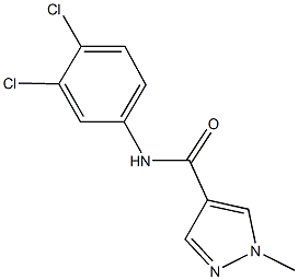 N-(3,4-dichlorophenyl)-1-methyl-1H-pyrazole-4-carboxamide Struktur