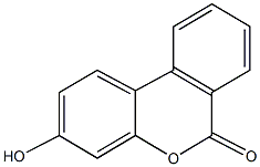 3-hydroxy-6H-benzo[c]chromen-6-one Struktur