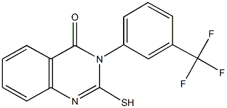 2-sulfanyl-3-[3-(trifluoromethyl)phenyl]-4(3H)-quinazolinone Struktur