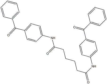 N~1~,N~6~-bis(4-benzoylphenyl)hexanediamide Struktur