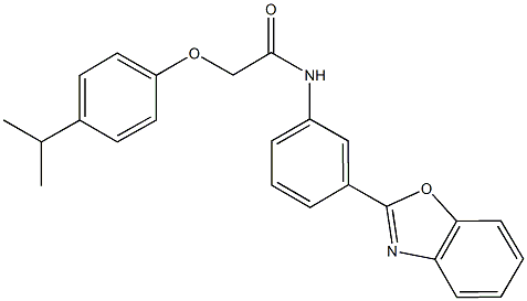 N-[3-(1,3-benzoxazol-2-yl)phenyl]-2-(4-isopropylphenoxy)acetamide Struktur