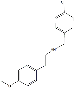 N-(4-chlorobenzyl)-2-(4-methoxyphenyl)ethanamine Struktur