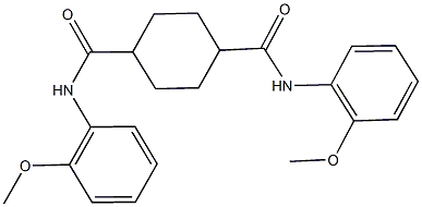 N~1~,N~4~-bis(2-methoxyphenyl)-1,4-cyclohexanedicarboxamide Struktur