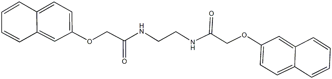 2-(2-naphthyloxy)-N-(2-{[(2-naphthyloxy)acetyl]amino}ethyl)acetamide Struktur