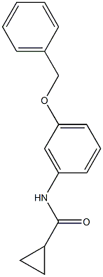 N-[3-(benzyloxy)phenyl]cyclopropanecarboxamide Struktur