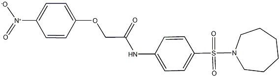 N-[4-(azepan-1-ylsulfonyl)phenyl]-2-{4-nitrophenoxy}acetamide Struktur