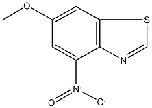 4-nitro-6-methoxy-1,3-benzothiazole Struktur