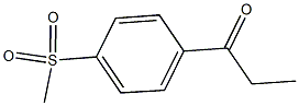 1-[4-(methylsulfonyl)phenyl]-1-propanone Struktur