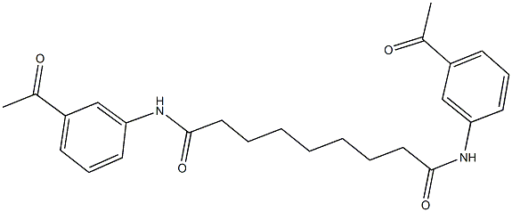 N~1~,N~9~-bis(3-acetylphenyl)nonanediamide Struktur