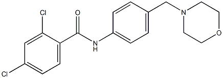 2,4-dichloro-N-[4-(4-morpholinylmethyl)phenyl]benzamide Struktur