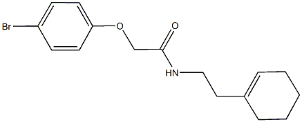 2-(4-bromophenoxy)-N-(2-cyclohex-1-en-1-ylethyl)acetamide Struktur