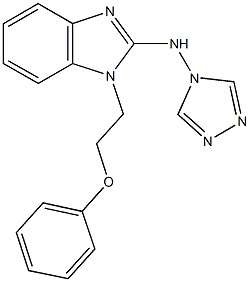 N-[1-(2-phenoxyethyl)-1H-benzimidazol-2-yl]-N-(4H-1,2,4-triazol-4-yl)amine Struktur