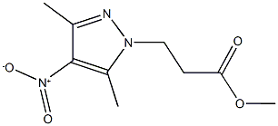 methyl 3-{4-nitro-3,5-dimethyl-1H-pyrazol-1-yl}propanoate Struktur