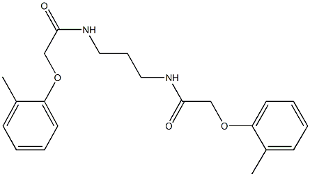 2-(2-methylphenoxy)-N-(3-{[(2-methylphenoxy)acetyl]amino}propyl)acetamide Struktur