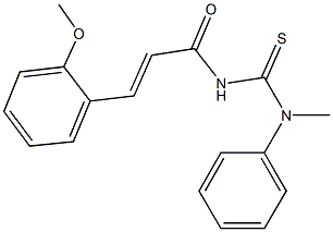 N'-[3-(2-methoxyphenyl)acryloyl]-N-methyl-N-phenylthiourea Struktur