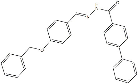 N'-[4-(benzyloxy)benzylidene][1,1'-biphenyl]-4-carbohydrazide Struktur