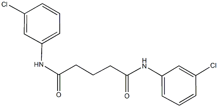 N~1~,N~5~-bis(3-chlorophenyl)pentanediamide Struktur