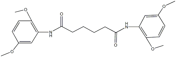 N~1~,N~6~-bis(2,5-dimethoxyphenyl)hexanediamide Struktur