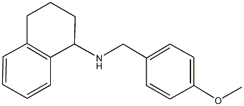 N-(4-methoxybenzyl)-N-(1,2,3,4-tetrahydro-1-naphthalenyl)amine Struktur