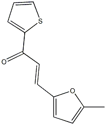 3-(5-methyl-2-furyl)-1-(2-thienyl)-2-propen-1-one Struktur