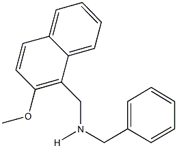 N-benzyl-N-[(2-methoxy-1-naphthyl)methyl]amine Struktur