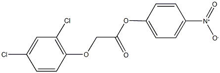 4-nitrophenyl (2,4-dichlorophenoxy)acetate Struktur