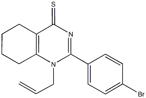 1-allyl-2-(4-bromophenyl)-5,6,7,8-tetrahydro-4(1H)-quinazolinethione Struktur