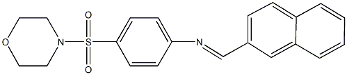 N-[4-(4-morpholinylsulfonyl)phenyl]-N-(2-naphthylmethylene)amine Struktur