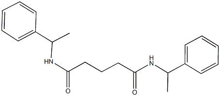 N~1~,N~5~-bis(1-phenylethyl)pentanediamide Struktur