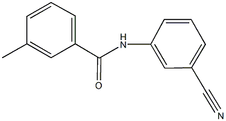 N-(3-cyanophenyl)-3-methylbenzamide Struktur