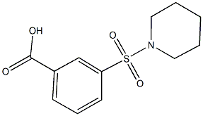 3-(1-piperidinylsulfonyl)benzoic acid Struktur