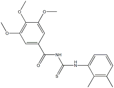 N-(2,3-dimethylphenyl)-N'-(3,4,5-trimethoxybenzoyl)thiourea Struktur