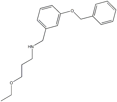 N-[3-(benzyloxy)benzyl]-N-(3-ethoxypropyl)amine Struktur