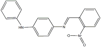 N~1~-(2-nitrobenzylidene)-N~4~-phenyl-1,4-benzenediamine Struktur