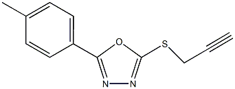 5-(4-methylphenyl)-1,3,4-oxadiazol-2-yl prop-2-ynyl sulfide Struktur