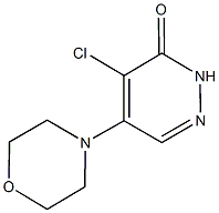 4-chloro-5-(4-morpholinyl)-3(2H)-pyridazinone Struktur