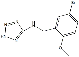 N-(5-bromo-2-methoxybenzyl)-N-(2H-tetraazol-5-yl)amine Struktur