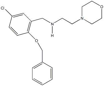 N-[2-(benzyloxy)-5-chlorobenzyl]-N-[2-(4-morpholinyl)ethyl]amine Struktur