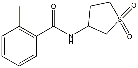 N-(1,1-dioxidotetrahydro-3-thienyl)-2-methylbenzamide Struktur