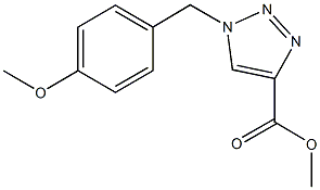 methyl 1-(4-methoxybenzyl)-1H-1,2,3-triazole-4-carboxylate Struktur