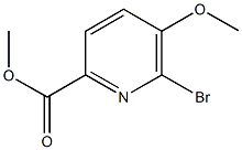 methyl 6-bromo-5-methoxy-2-pyridinecarboxylate Struktur