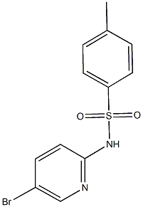 N-(5-bromo-2-pyridinyl)-4-methylbenzenesulfonamide Struktur