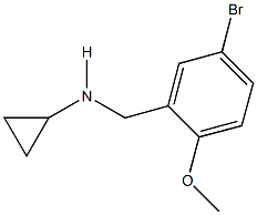 N-(5-bromo-2-methoxybenzyl)-N-cyclopropylamine Struktur