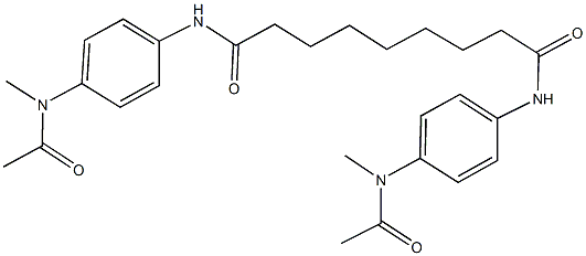 N~1~,N~9~-bis{4-[acetyl(methyl)amino]phenyl}nonanediamide Struktur