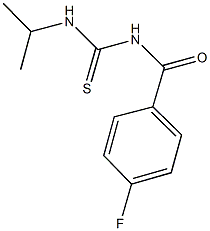 N-(4-fluorobenzoyl)-N'-isopropylthiourea Struktur