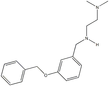 N-[3-(benzyloxy)benzyl]-N-[2-(dimethylamino)ethyl]amine Struktur