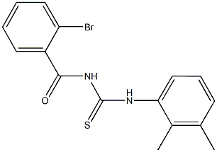 N-(2-bromobenzoyl)-N'-(2,3-dimethylphenyl)thiourea Struktur