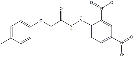 N'-{2,4-bisnitrophenyl}-2-(4-methylphenoxy)acetohydrazide Struktur