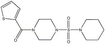 1-(1-piperidinylsulfonyl)-4-(2-thienylcarbonyl)piperazine Struktur